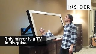 This mirror is a TV in disguise