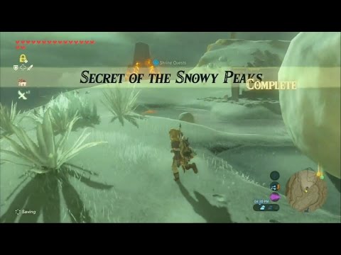 Zelda Breath of the Wild - SHRINE QUEST - Secret of the Snowy Peaks