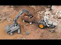 Diy Mini JCB 3dx And Tractor Loaind Sand In Trolley Science Project DIYMachinery
