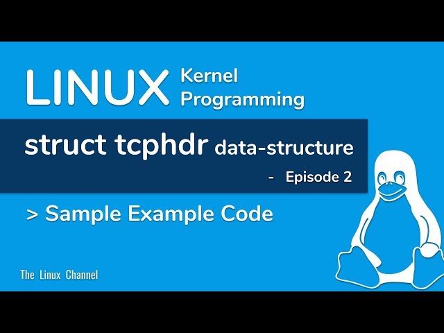 Linux Kernel Network Programming - struct tcphdr data-structure - episode2 - Sample Example Code