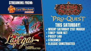 🔴 LIVE @ Card Merchant Dunedin Pro Quest Las Vegas - Classic Constructed | Saturday, 21st March 2026