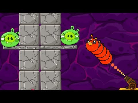 Angry Birds Cannon Hacked 3 - BREAK STONE AND SHOOTING BAD PIGS!!