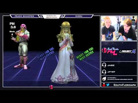 Smash @ Skyloft 10/30 - Winners Round 2 - Peach Shampoo (Zelda) vs Diegu (Falcon)