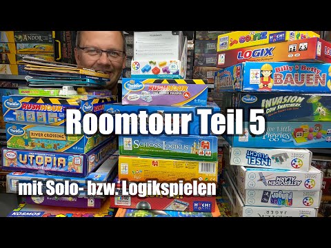 Room Tour Teil 5 mit knapp 100 Solo- bzw. Logikspielen