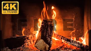 🔥Cozy Fireplace (2 Hours) 4K UHD | Relaxing Sleep Noise for Stress Relief & Anxiety.🔥