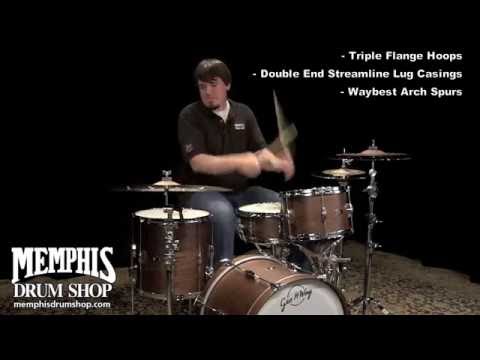 George H. Way Tradition Tuxedo Walnut Drum Set 20/12/14
