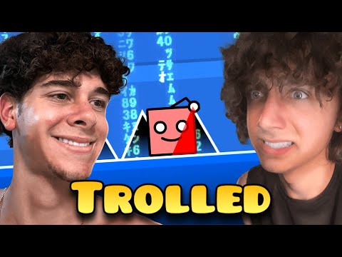 Ich habe den besten Geometry Dash-Spieler getrollt! (ft @TrickGMD)