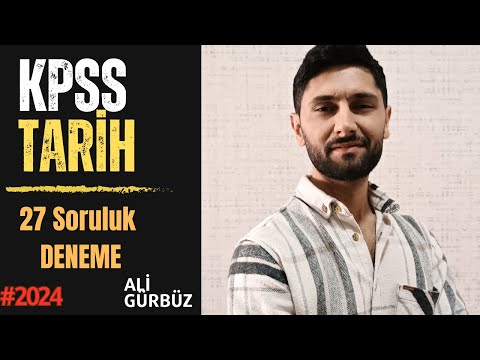 89) KPSS Tarih Deneme Sınavı | Yeni | KPSS 2024 | Lisans-Önlisans | Ali Gürbüz #kpss #kpss2024