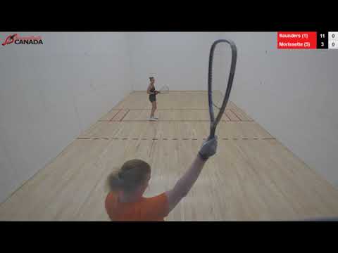 2018 Canadian Racquetball National Championships - Women's Semifinal - Morissette vs Saunders