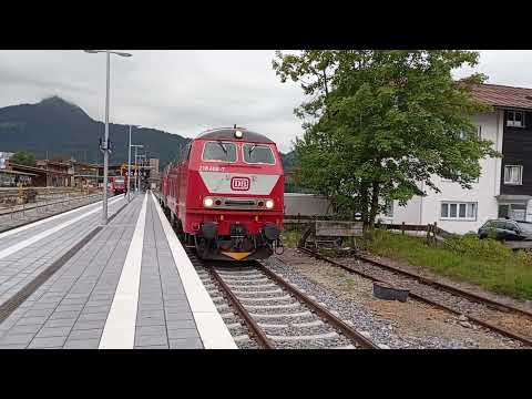 218 406-7 fährt zum Tanken nach Kämpten 