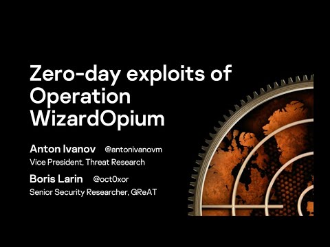 Zero-day exploits of Operation WizardOpium