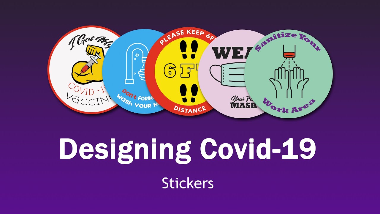 Designing Stickers for Covid-19