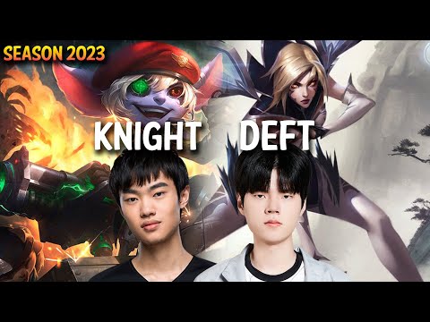 JDG Knight & DK Deft Carries his TEAM - Knight TRISTANA Mid, Deft KAI'SA ADC - Patch 13.13 KR Ranked
