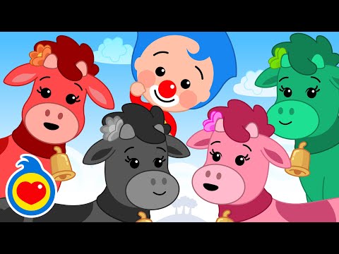 A Vaquinha Laura Com Cores 🐄🐮 | Música Infantil com Um Herói do Coração ❤️