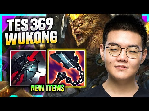 369 PICKS WUKONG WITH NEW ITEM GORE DRINKER! - TES 369 Plays Wukong Top vs Gnar! | Preseason 11