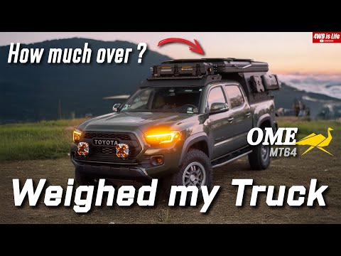 Fixing my overweight Tacoma with the Truck Camper - OME MT64 shocks