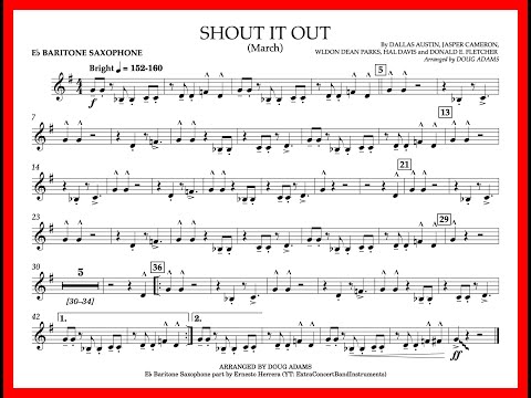 Shout It Out (Bari Sax) arr. by Doug Adams