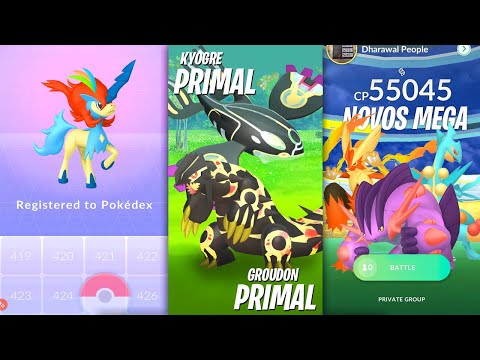 KYOGRE E GROUDON PRIMAL NO POKÉMON GO! VOLTA DO RAYQUAZA, KELDEON E MUITO MAIS NO MÊS DE DEZEMBRO  🔥