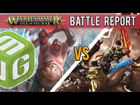 OgorMawtribes vs Slaves to Darkness Warhammer Age of Sigmar 3rd Ed Battle Report -The Lost City Ep25