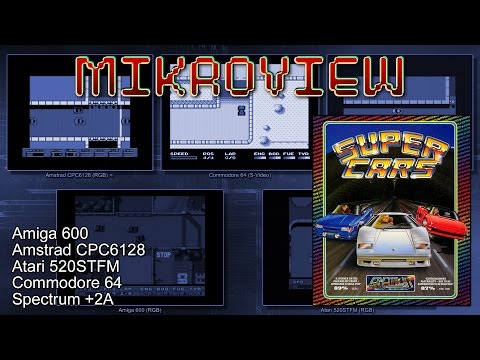 Mikroview #35: Super Cars on Amiga, Amstrad, Atari ST, Commodore 64 and Spectrum