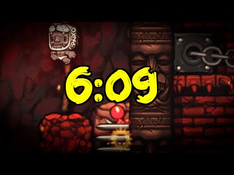 Spelunky Low% Hell Speedrun 6:09 (NO ITEMS)