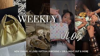 Download lagu vlog : chanel 25 & louis vuitton murakami unboxing   girls night out   $100,000 from my feet   more mp3