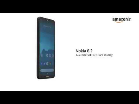 Nokia 6.2 (Ceramic Black, 4GB RAM, 64GB Storage)