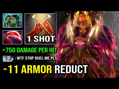 WTF 1 Shot Solo Duel -11 Armor Reduct Desolator Legion Commander 100% Deleted Everyone Dota 2