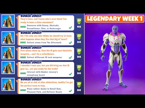 How to Complete All Week 1 Legendary Challenges in Fortnite Chapter 2 Season 7! (165,000 XP)
