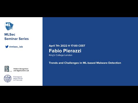 Machine Learning Security Seminar Series - Fabio Pierazzi