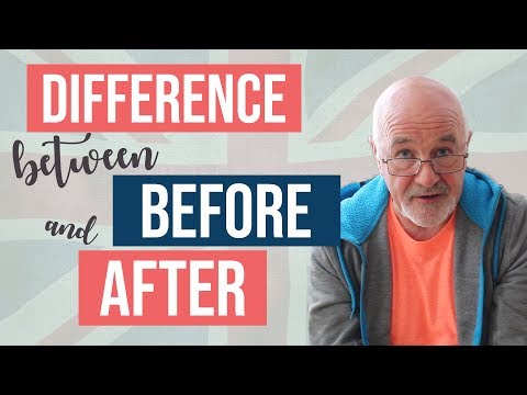 BEFORE和AFTER在句子中的用法 (Use of BEFORE and AFTER in a sentence)