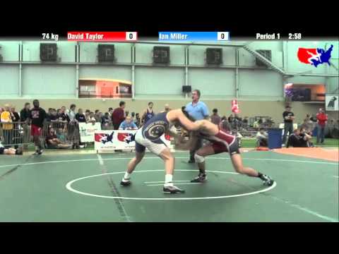 David Taylor vs. Ian Miller at 2013 ASICS University Nationals - FS