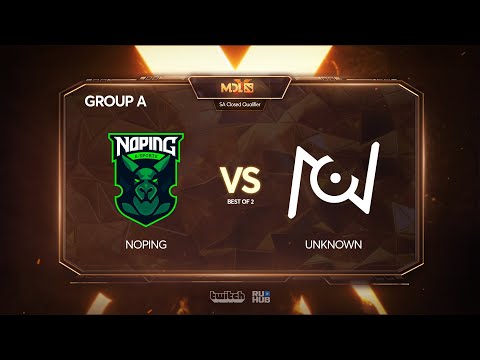 NoPing Esports vs Team Unknown, MDL Chengdu Major Qualifier, bo2, game 2 [Eiritel]