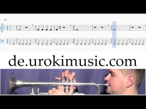 Trompete Lernen Maroon 5 She Will Be Loved  K#1 S#2 U#1 Noten Trompetenunterricht Schule Lied Lehrer