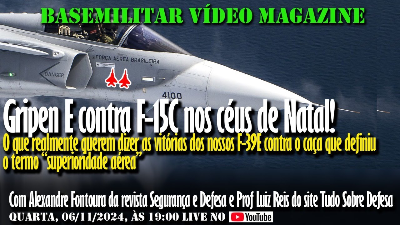 Gripen E contra F-15C nos céus de Natal! O que realmente querem dizer as vitórias dos nossos F-39E