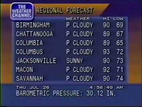 TWC WeatherSTAR 4000 (07/26/1990)