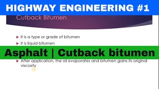 [Highway Engineering #1] Cutback Bitumen MC 30 and MC 70 | Asphalt | Bitumen | Coal Tar