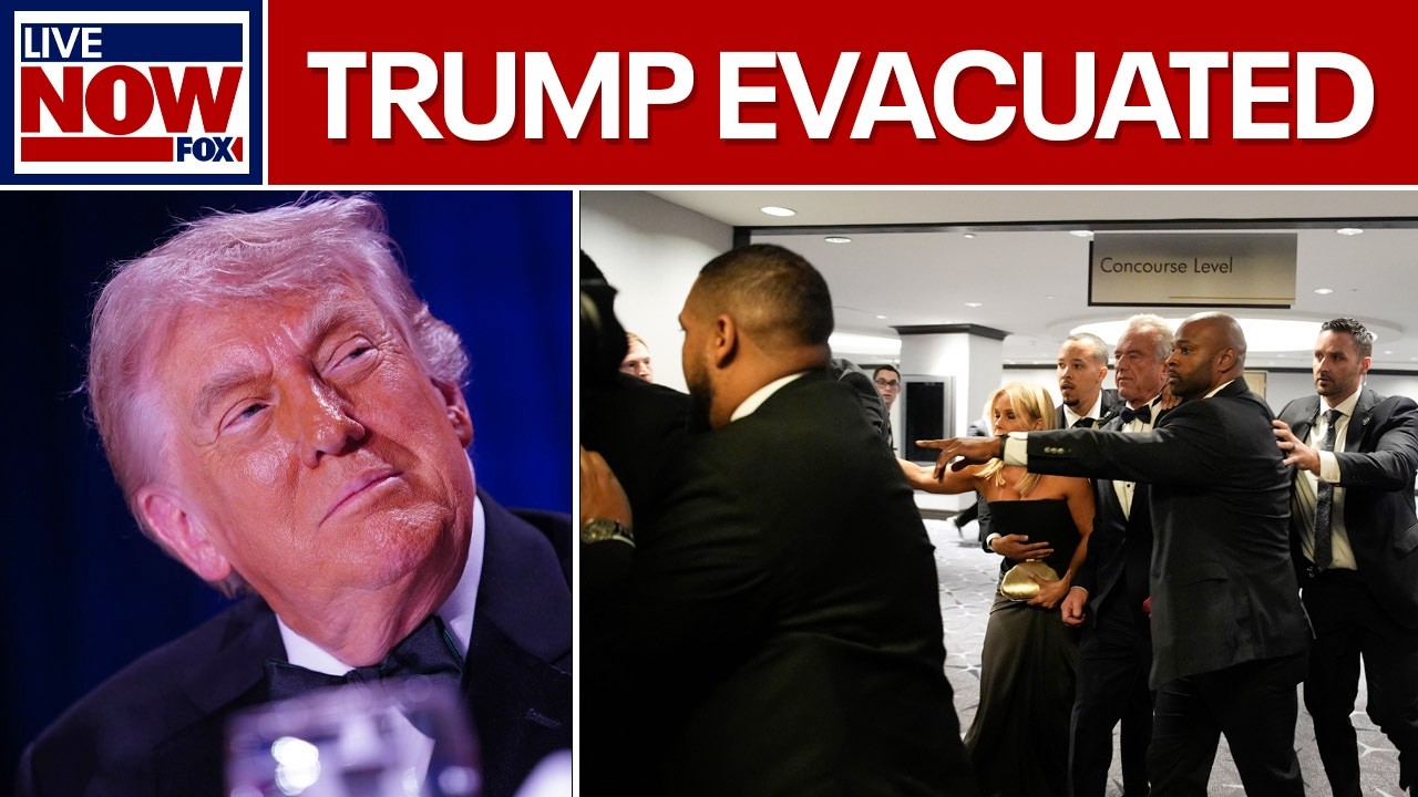 BREAKING: Trump evacuated after shots fired at White House Correspondents' Dinner