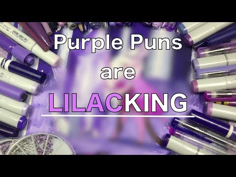 No More Puns? I Better Indigo - Using All of My Purple Art Supplies