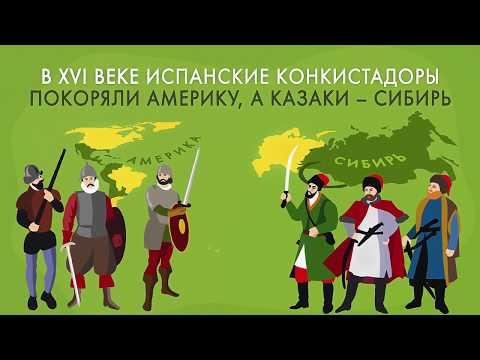Los conquistadores españoles y los cosacos