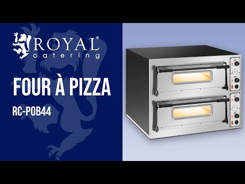 Vidéo - Four à pizza - 2 chambres - 8 x Ø 32 cm