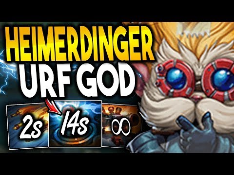 WHEN A 5000 GAME HEIMERINGER OTP GETS HIM IN URF! INSANE URF HEIMER OUTPLAYS! - League of Legends
