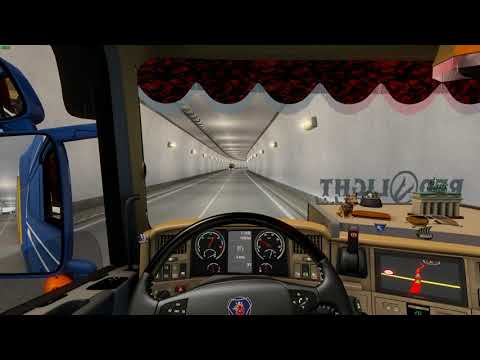 ETS2 Scania V8 tunnel moment