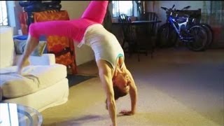 How To Do A Bridge And Backbend Kickover With Coach Meggin (Professional Gymnastics Coach)