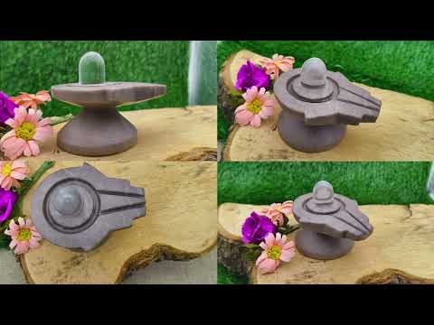 Crystal/Sphatik Lord Shiva Neelkanth Sivalingam with Narmadeshwar Yoni Base video