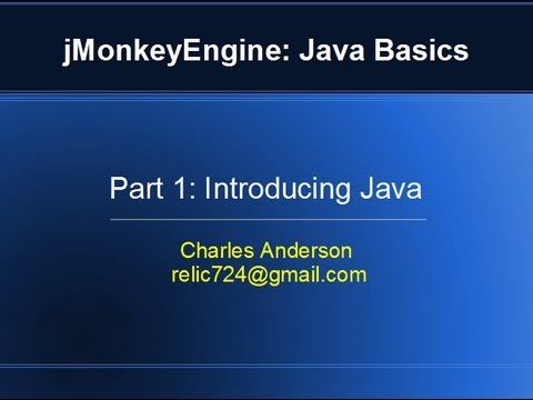 Basic Java Tutorial using jMonkeyEngine