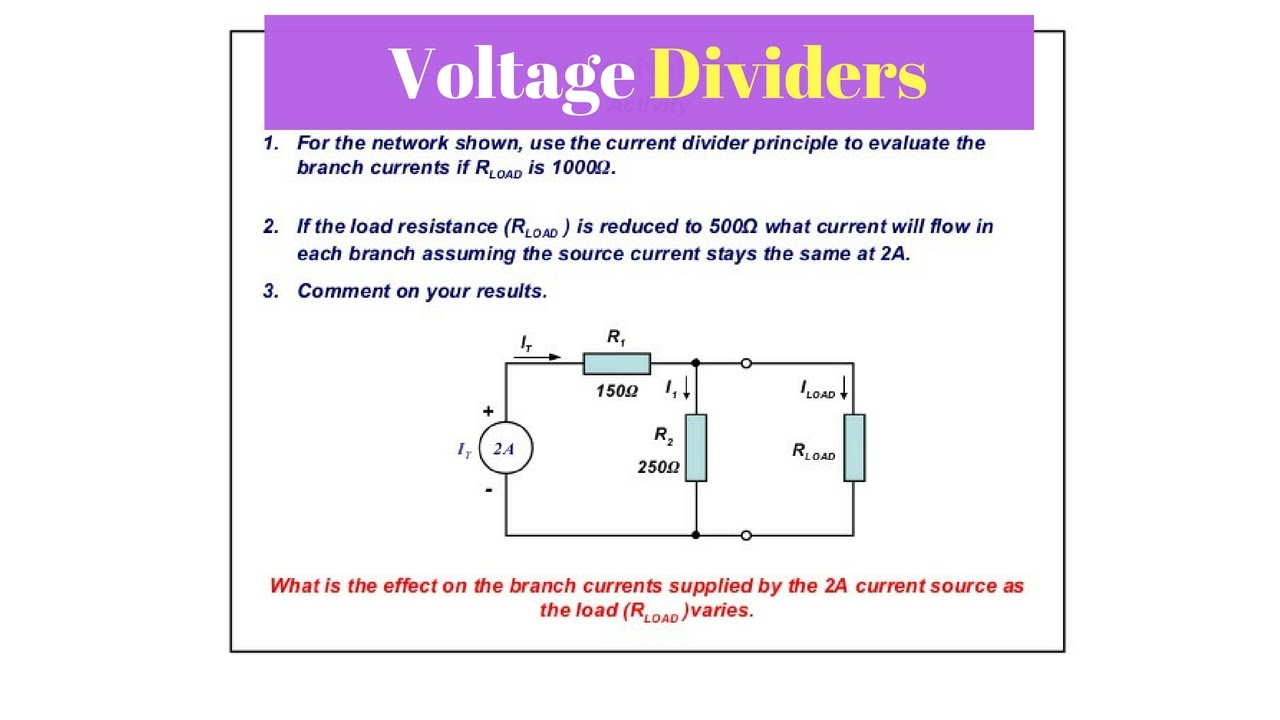 Voltage Dividers   Next Electronics Basics 12