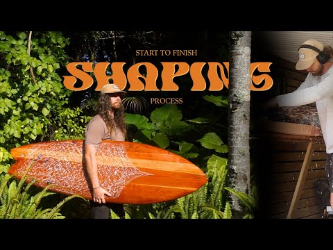Building a Wooden Surfboard - Start to Finish - Full Build Process