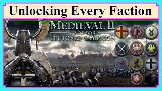 Unlocking Every Faction | Teutonic Kingdoms DLC | Medieval II Total War | Modding Guide | How to mod