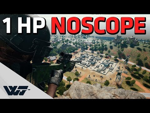 1 HP NOSCOPE - Last game using the OP AWM (before nerf) - PUBG